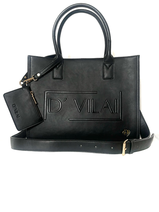 Black TETRIS Tote Bag